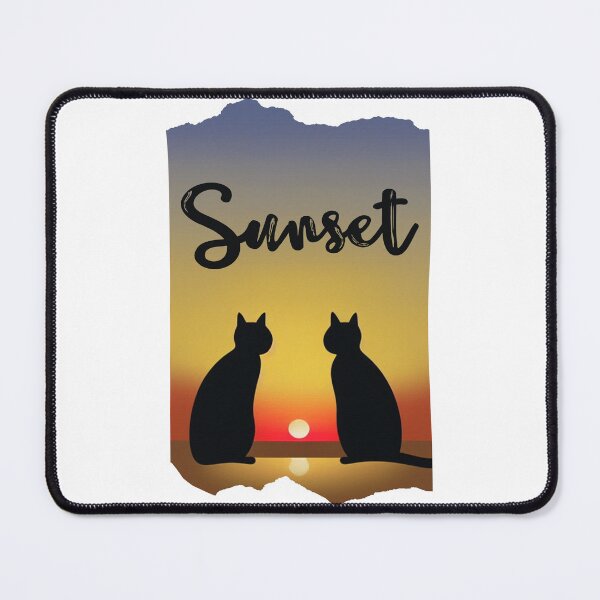 Item preview, Cat looking at sunset designed and sold by MokonoKokoro.