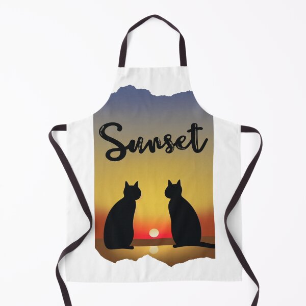 Item preview, Cat looking at sunset designed and sold by MokonoKokoro.