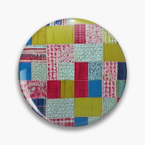 Item preview, green and blue traditionally inspired vintage cute patchwork designed and sold by earth-artists.