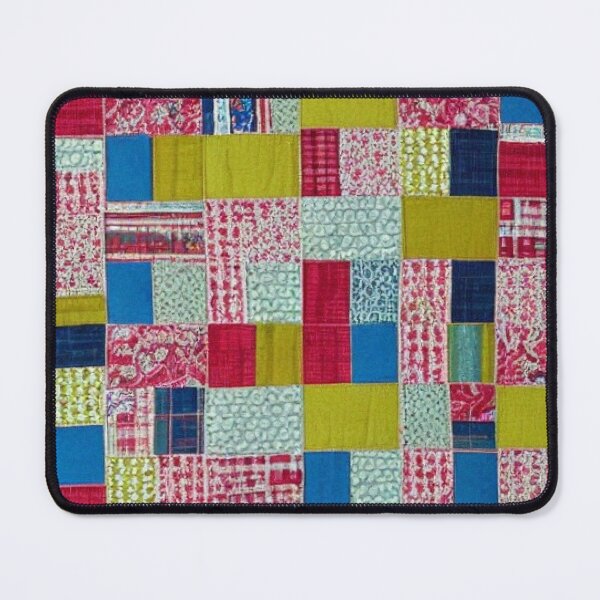 Item preview, green and blue traditionally inspired vintage cute patchwork designed and sold by earth-artists.