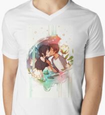Unter den Sternen T-Shirt mit V-Ausschnitt