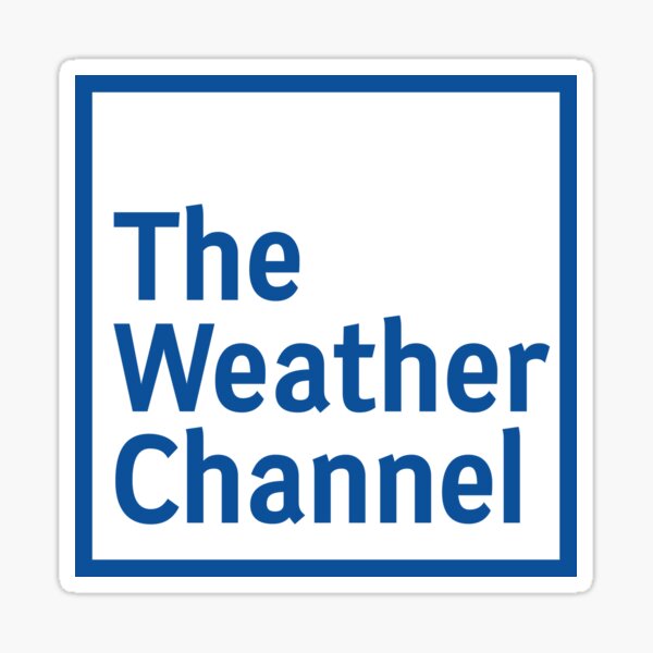 "The Weather Channel logo design blue and white transparent background