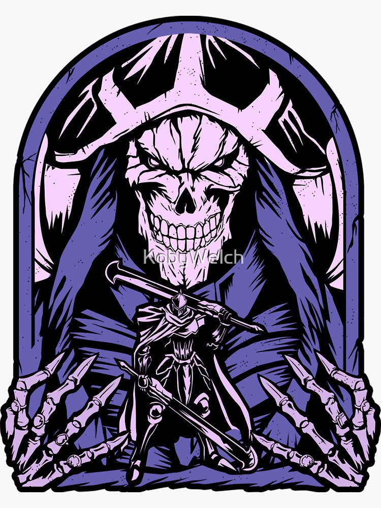 Ainz Sew-on sticker Sorcerer King Iron-on patch Anime Overlord embroidery  Ainz Ooal Gown patch Hook and loop Mga embroidered Sew-on patch Halloween  Skull gift