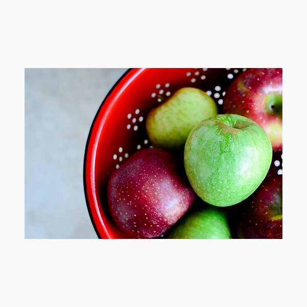 Apples in a Strainer Photographic Print