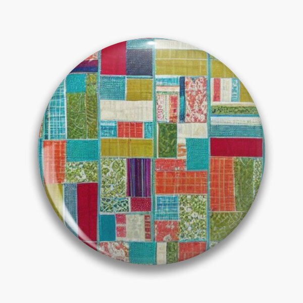 Item preview, mixed colour patchwork pattern designed and sold by earth-artists.