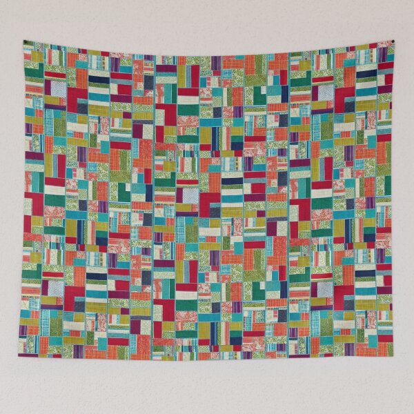 Item preview, mixed colour patchwork pattern designed and sold by earth-artists.
