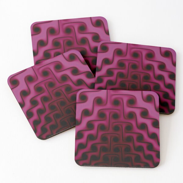 Item preview, Dark Pink and Black Abstract Pattern designed and sold by pinkal.