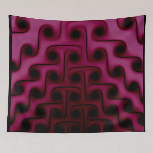 Item preview, Dark Pink and Black Abstract Pattern designed and sold by pinkal.