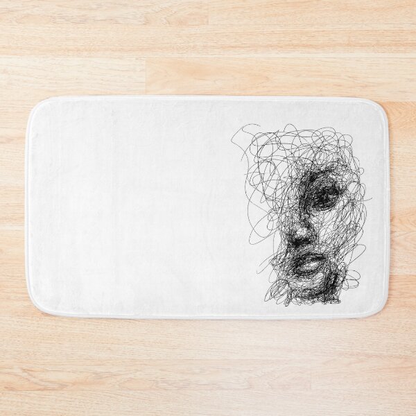 Item preview, Girl portrait one line scribble designed and sold by alphaville.