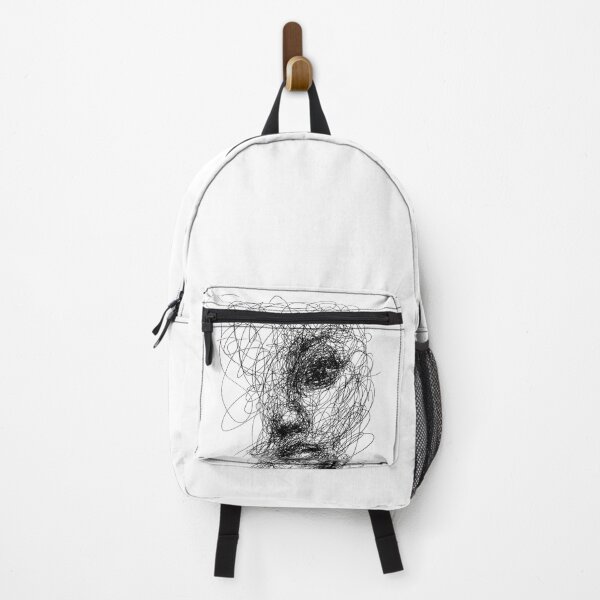 Item preview, Girl portrait one line scribble designed and sold by alphaville.