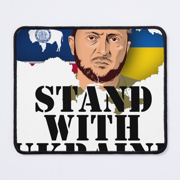 Item preview, Ukraine Wyoming Zelensky t-shirt design designed and sold by Spassprediger.