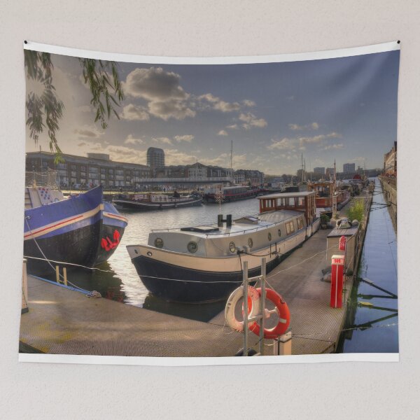 Item preview, Houseboats at Surrey Quays  designed and sold by hawkie.