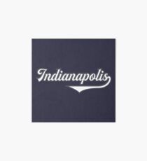 Indianapolis - Indiana - Vintage Sports Typography Art Board