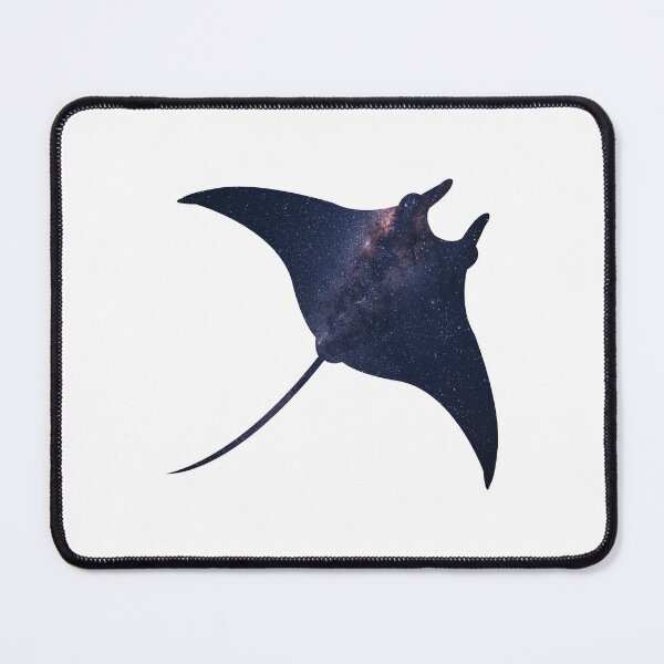 Item preview, Glowing Milky Way On Dark Sky Manta Ray | Cute Manta Ray designed and sold by BopleDesigns.