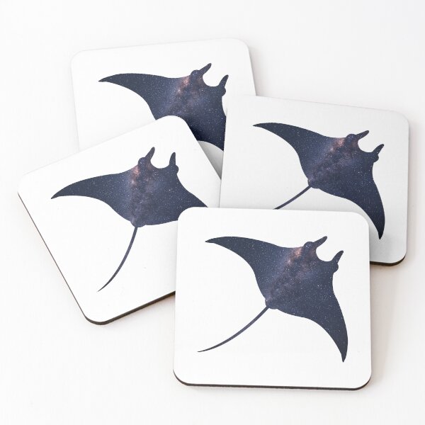 Item preview, Glowing Milky Way On Dark Sky Manta Ray | Cute Manta Ray designed and sold by BopleDesigns.