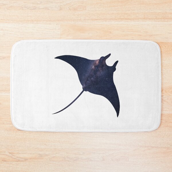 Item preview, Glowing Milky Way On Dark Sky Manta Ray | Cute Manta Ray designed and sold by BopleDesigns.