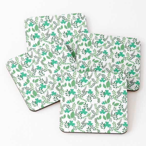 Item preview, Green Petal and Leaves Pattern designed and sold by RiadMannan.
