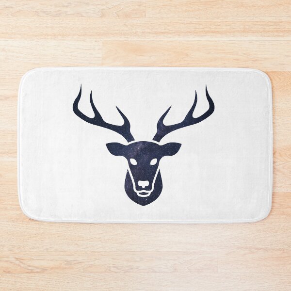 Item preview, Glowing Milky Way On Dark Sky Moose Head | Cute Moose designed and sold by BopleDesigns.