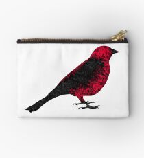 Blurred Scarlet Tanager Zipper Pouch