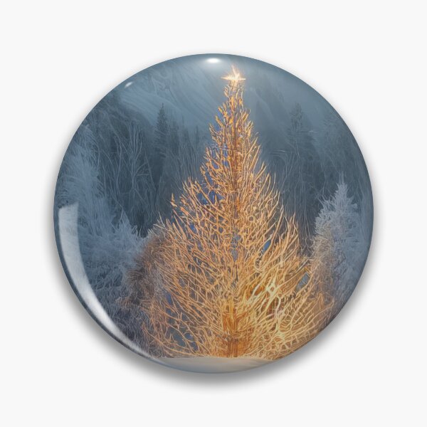 Item preview, Winter Evening Mountain Xmas Tree designed and sold by lordyswiss.