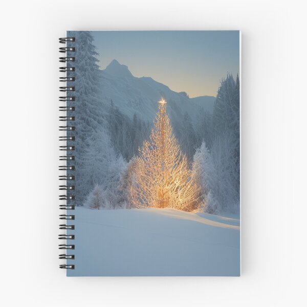 Item preview, Winter Evening Mountain Xmas Tree designed and sold by lordyswiss.