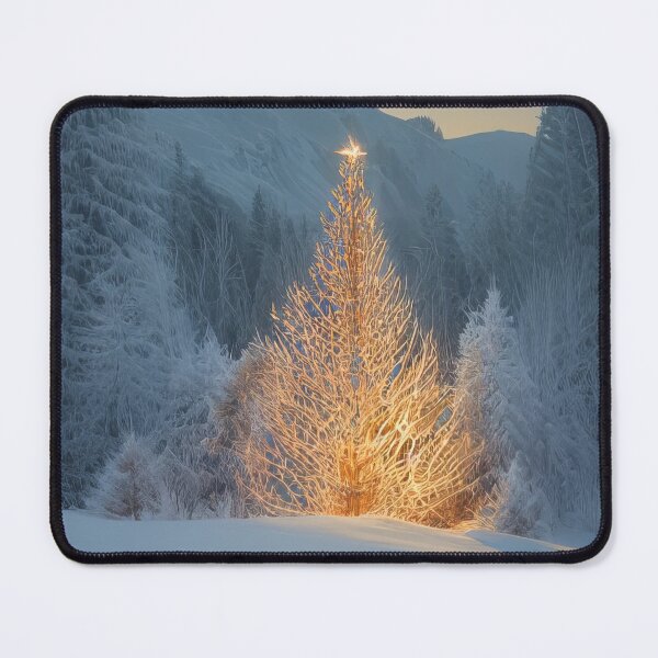 Item preview, Winter Evening Mountain Xmas Tree designed and sold by lordyswiss.