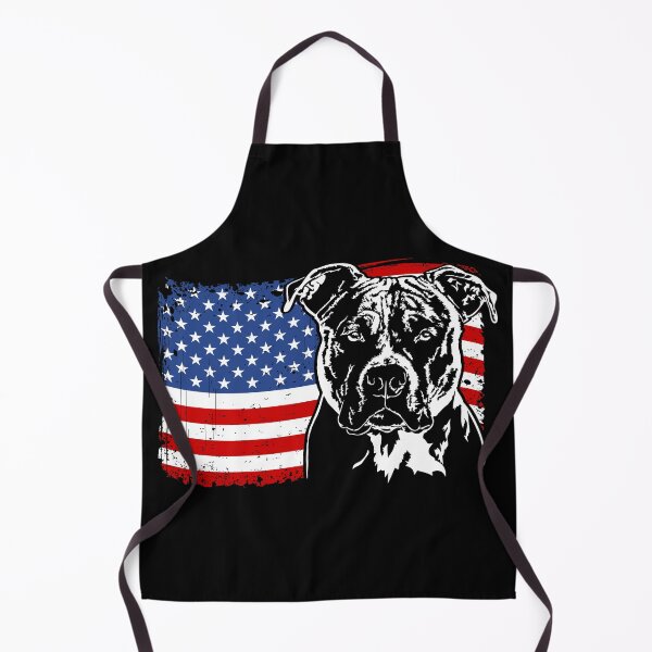 Item preview, American Staffordshire Terrier Pitbull American Flag Patriotic Dog designed and sold by dogarts.