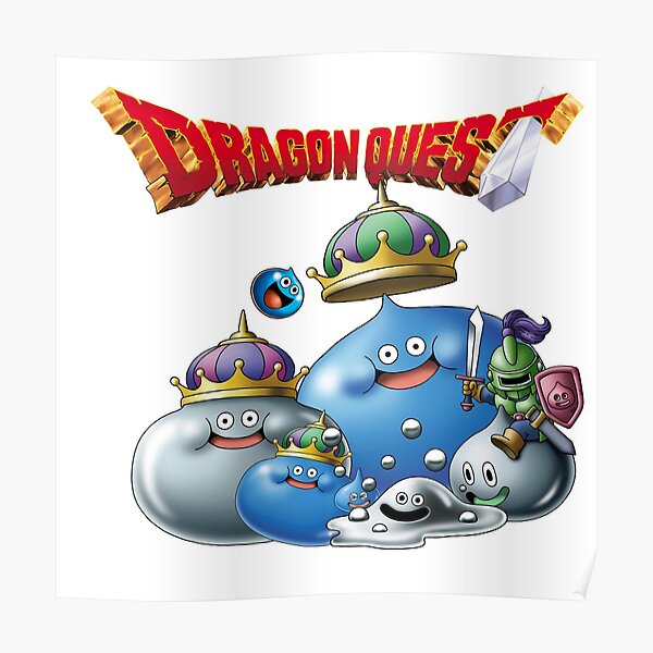Dragon Quest Slime Poster For Sale By Laivine Redbubble