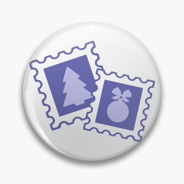Item preview, Christmas Tree Ornament Post Stamps designed and sold by TasimaDesign.