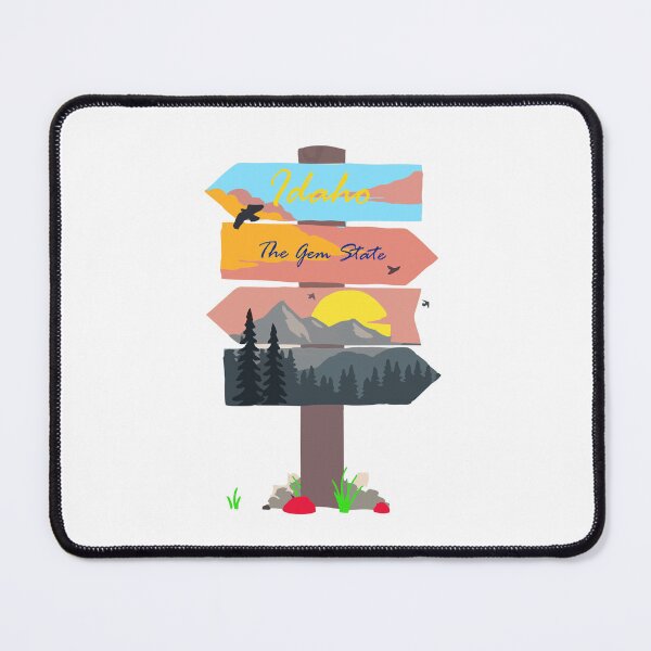 Item preview, Colourful Idaho signpost. The Gem State. designed and sold by janesg.