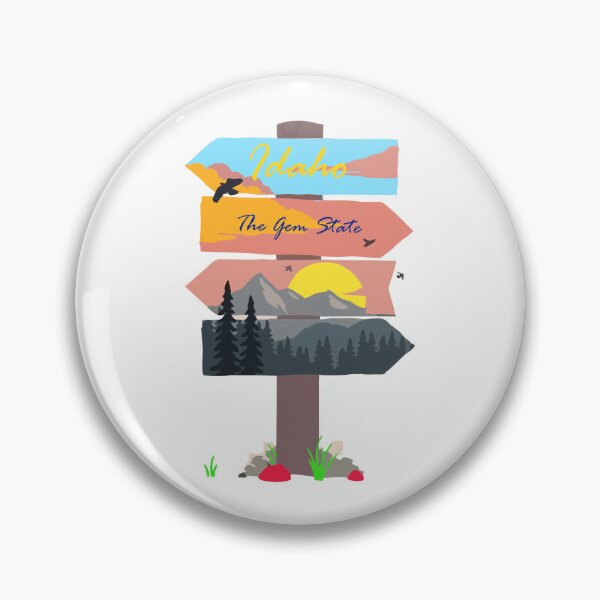 Item preview, Colourful Idaho signpost. The Gem State. designed and sold by janesg.