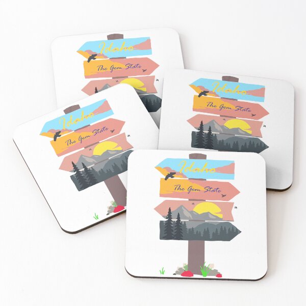Item preview, Colourful Idaho signpost. The Gem State. designed and sold by janesg.