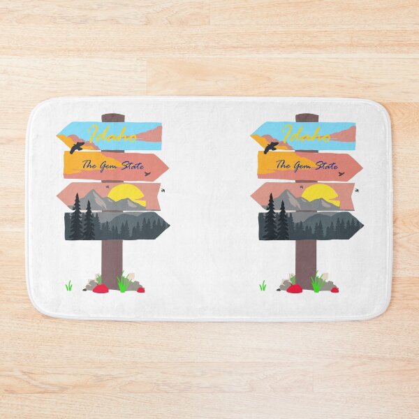 Item preview, Colourful Idaho signpost. The Gem State. designed and sold by janesg.