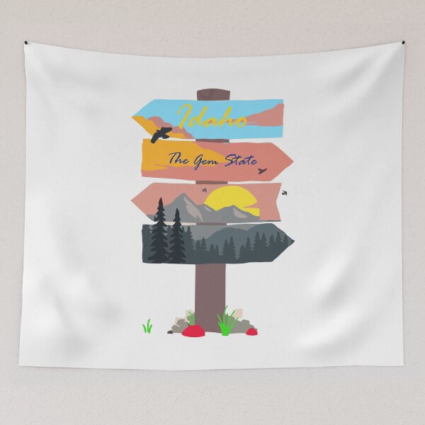 Item preview, Colourful Idaho signpost. The Gem State. designed and sold by janesg.