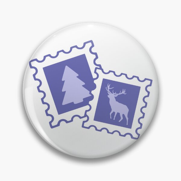 Item preview, Christmas Tree Reindeer Post Stamps designed and sold by TasimaDesign.