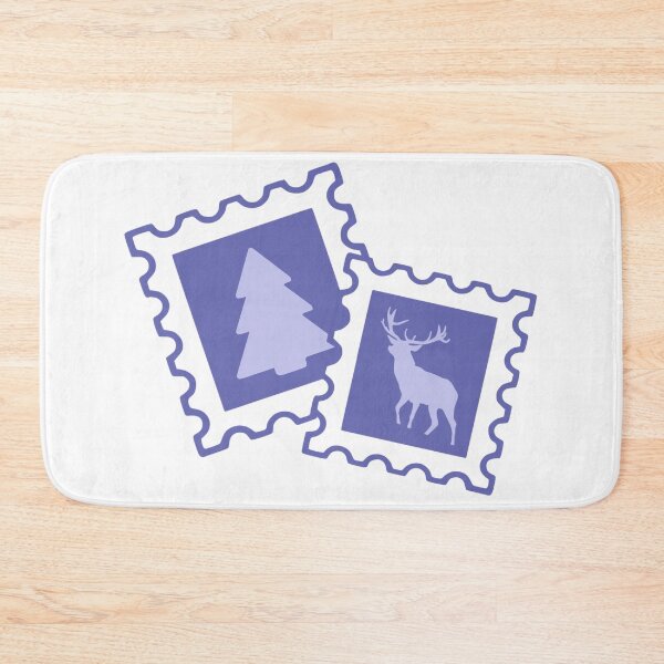 Item preview, Christmas Tree Reindeer Post Stamps designed and sold by TasimaDesign.