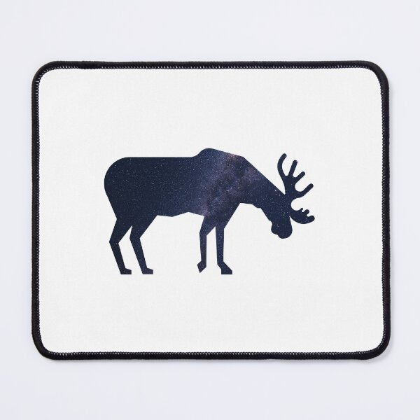 Item preview, Glowing Milky Way On Dark Sky Moose | Cute Moose designed and sold by BopleDesigns.