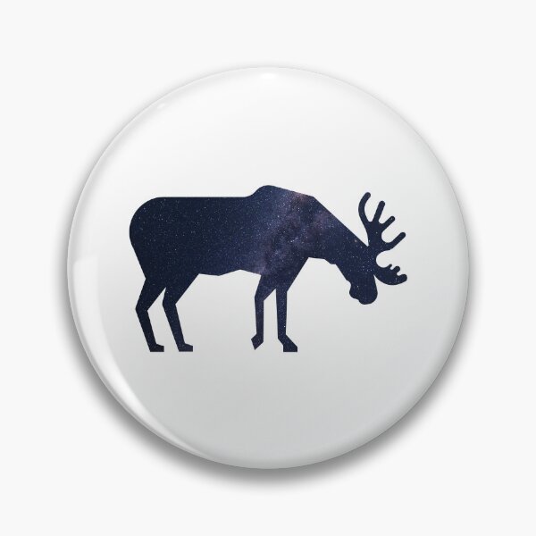 Item preview, Glowing Milky Way On Dark Sky Moose | Cute Moose designed and sold by BopleDesigns.