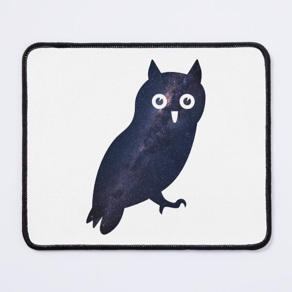 Item preview, Glowing Milky Way On Dark Sky Owl | Cute Owl designed and sold by BopleDesigns.