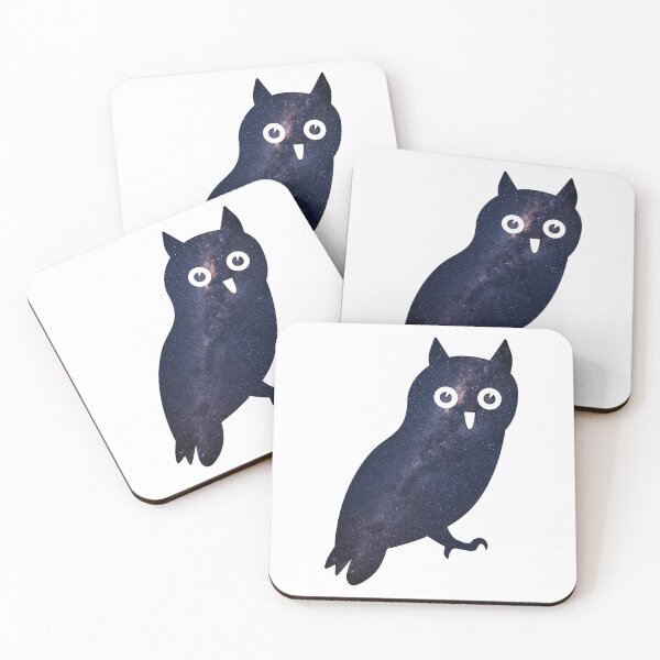 Item preview, Glowing Milky Way On Dark Sky Owl | Cute Owl designed and sold by BopleDesigns.