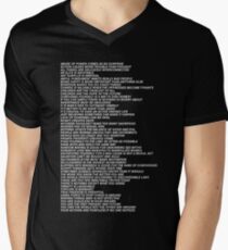 Frank Ocean Nikes Shirt Jenny Holzer Truisms Blonde Men's V-Neck T-Shirt