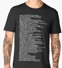 Frank Ocean Nikes Shirt Jenny Holzer Truisms Blonde Men's Premium T-Shirt