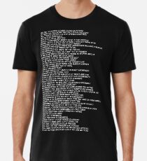 Nikes Shirt Jenny Holzer Truisms Blonde Men's Premium T-Shirt