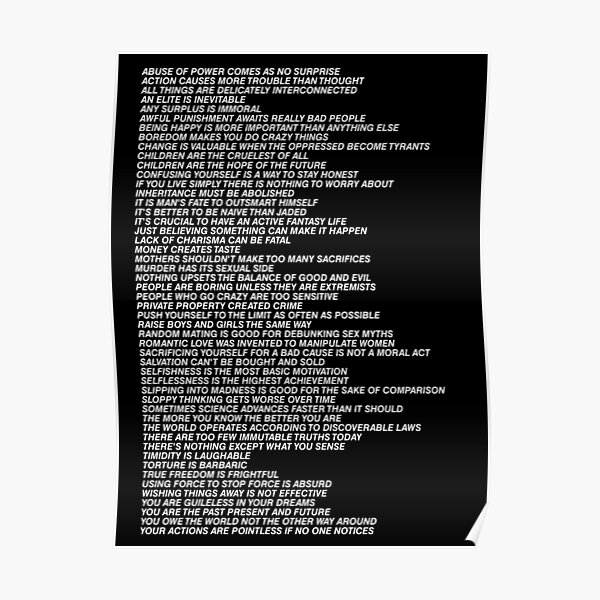 Nikes Shirt Jenny Holzer Truisms Blonde Poster