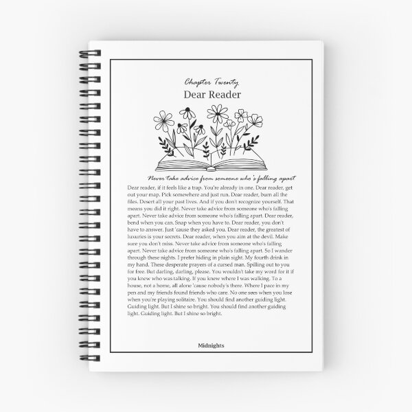 Item preview, Dear Reader - Taylor Swift Midnights Full Lyrics designed and sold by DelicateStyles.