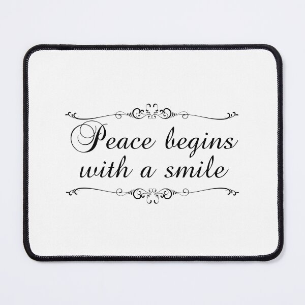 Item preview, Peace Begins With A Smile designed and sold by PhiloJourney.