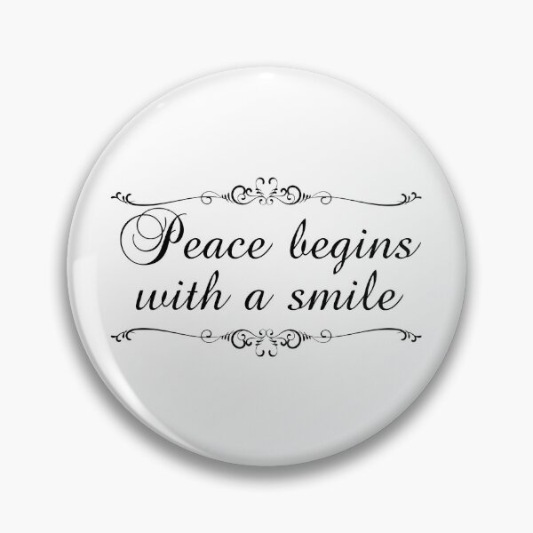 Item preview, Peace Begins With A Smile designed and sold by PhiloJourney.