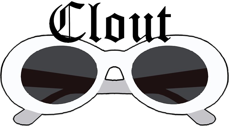 "Clout Goggles" Stickers by Tate Breeland | Redbubble