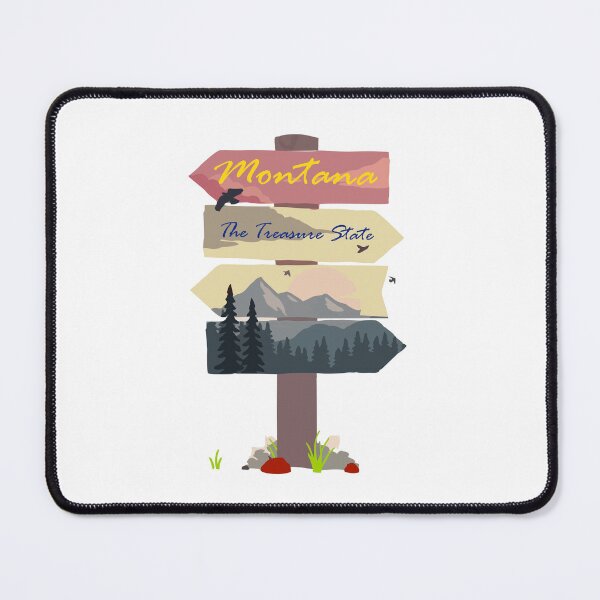 Item preview, Colourful Montana signpost. The Treasure State. designed and sold by janesg.