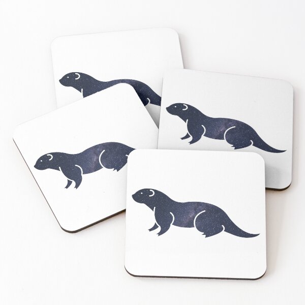 Item preview, Glowing Milky Way On Dark Sky Otter | Cute Otter designed and sold by BopleDesigns.